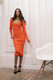 Сукня в’язана футляр оранж