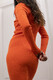 Сукня в’язана футляр оранж